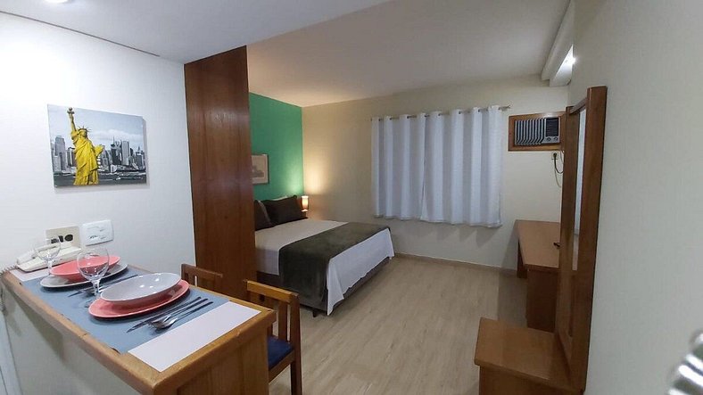 Aparthotel Qi Intelligence Moema internet e limpeza UH1206